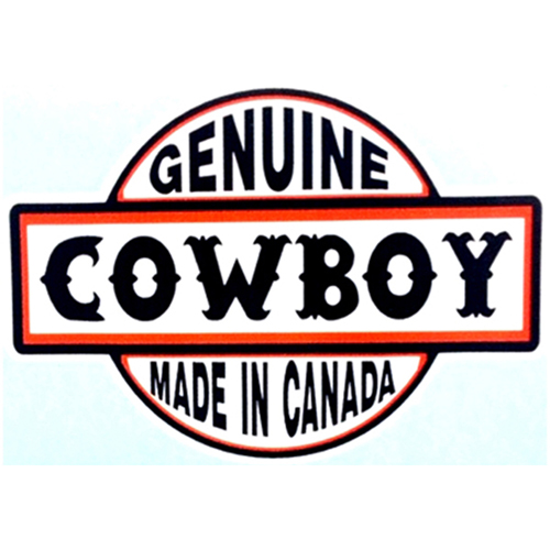 Genuine Cowboy Made In Canada Sticker - One Size