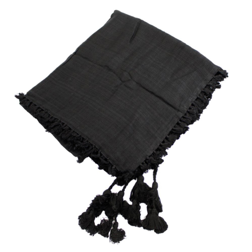 Arab Scarf Shemagh Black/Tassel