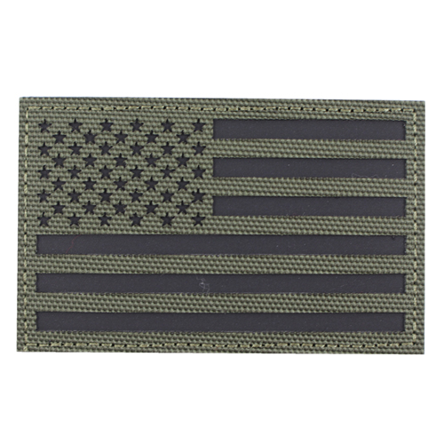 Black IR US Flag Patch