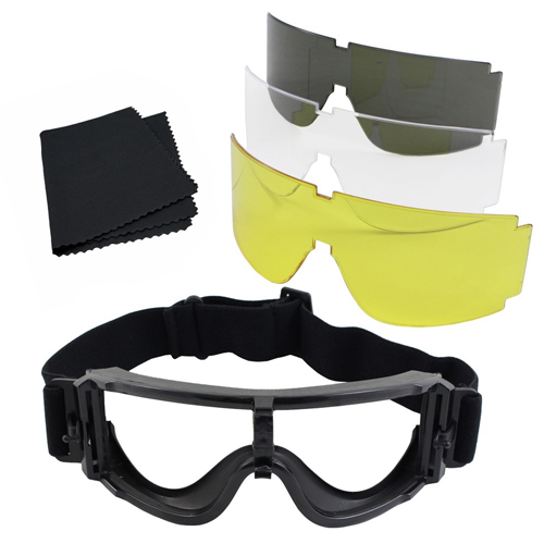 Tactical Safety Goggles Set