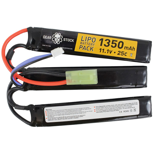 11.1V 1350mAh Butterfly Style LiPo Airsoft Battery