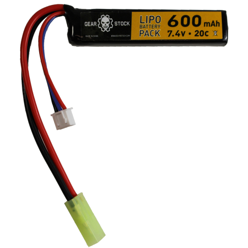 Mini Tamiya Connector Stick LiPo Battery - 7.4V 600mAh