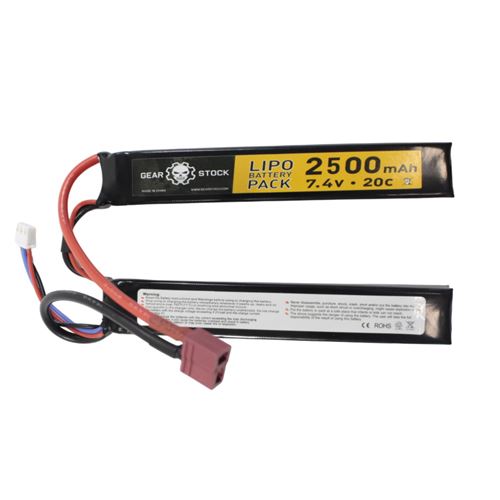 Deans Connector Butterfly LiPo Battery - 7.4V 2500mAh