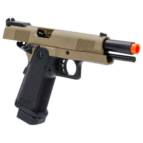 JAG Arms GM4 Black Slide with Tan Frame Gas Blow Back Pistol