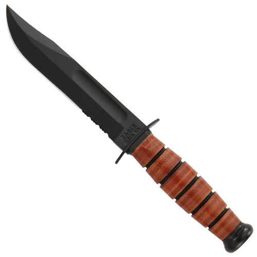 Leather Handle Fixed Blade Knife