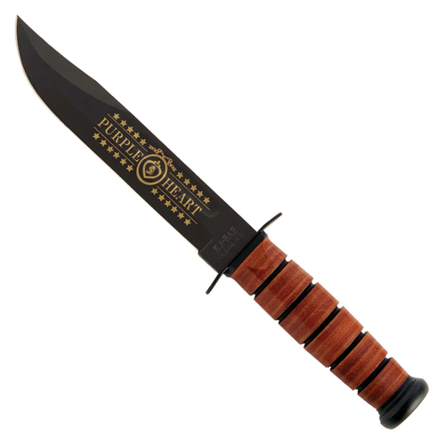 Ka-Bar Purple Heart 75th Anniversary Fixed Blade Knife