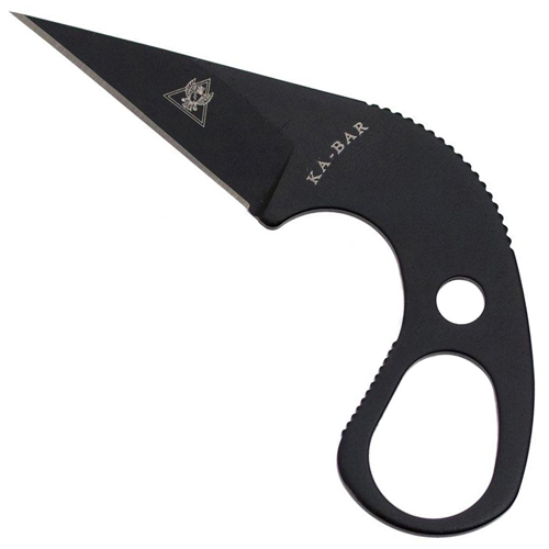 TDI Last Ditch Fixed Blade Neck Knife - Black