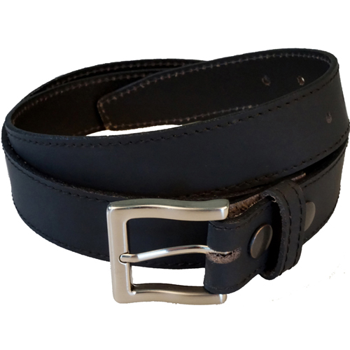 Leather Belt w. Removable Buckle