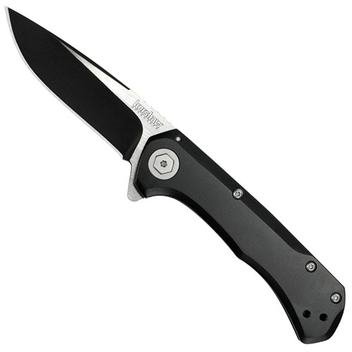 Showtime Satin & Black-Oxide Coated Blade Folding Knife