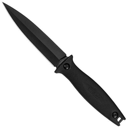 Secret Agent Rubberized Co-Molded Handle Fixed Blade Knife