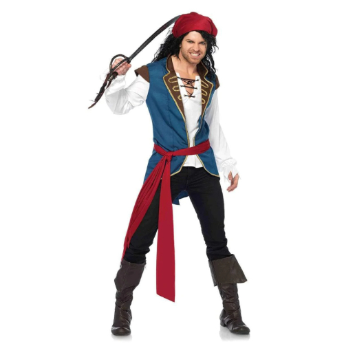 Men's 3 PC Scoundrel Pirate Costume