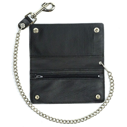 Bi-Fold Wallet with Chain