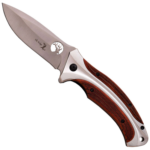 Elk Ridge Cut Out Logo on Blade Folding Knife