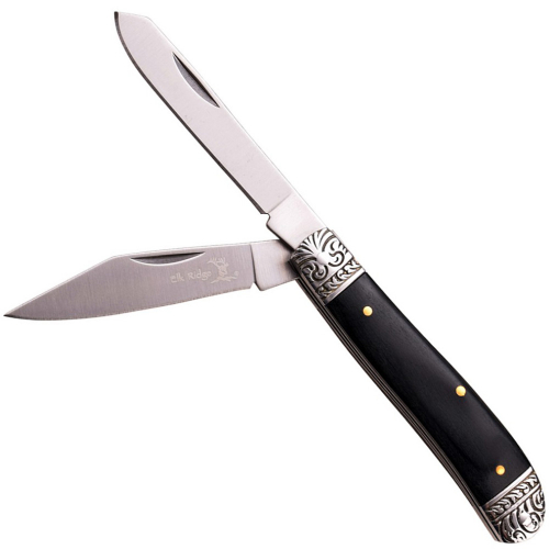 Gentleman's Elk Ridge Knife Mirror Blade Trapper