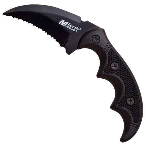 Hawkbill Fixed Blade Knife w/ Paddle Holster Sheath