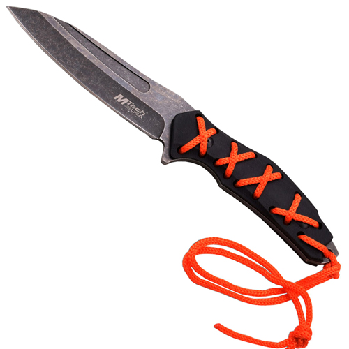 Black G10 Handle Fixed Knife w/ Sheath