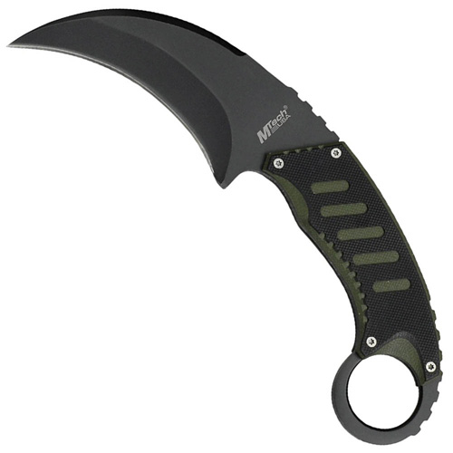 MTech USA MT-665BG Neck Knife 7.5 Inch Overall - Black & Green