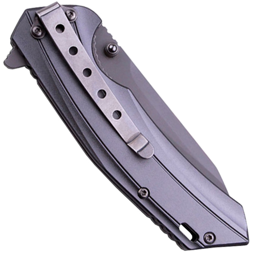 987GY Anodized Aluminum Handle Folding Knife