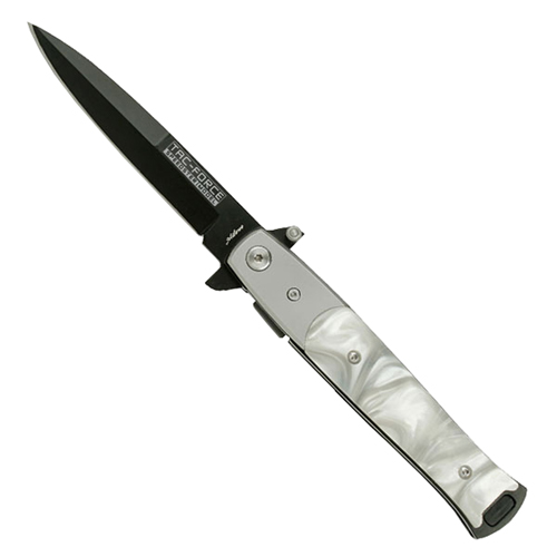 Master Cutlery Tac Force Spring-Assisted Knife - White Pearl