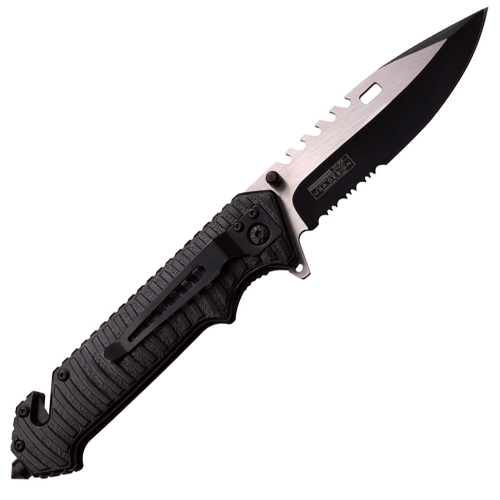 TF-916BK Folding Knife - Black Anodized Aluminum Handle