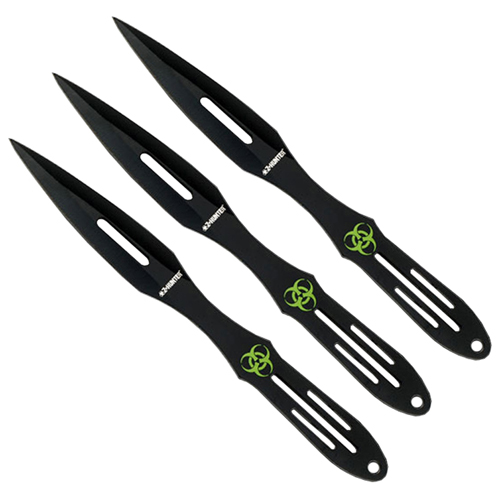 Z-Hunter Black Stainless Steel Handle Throwing Knife Set