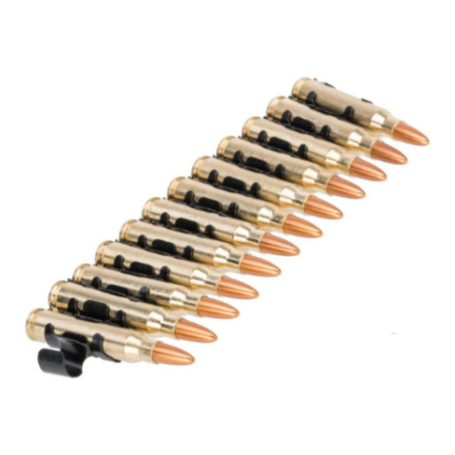 Super Realistic M249 5.56 Cartridge Belt - Set Of 12