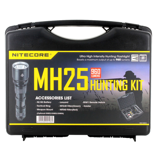 Nitecore MH25 Flashlight Hunting Kit