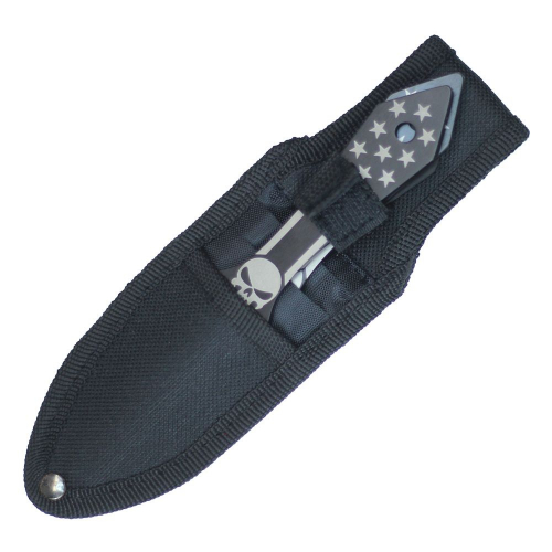 Punisher Throwing Knife Set w/Sheath - 6.5'