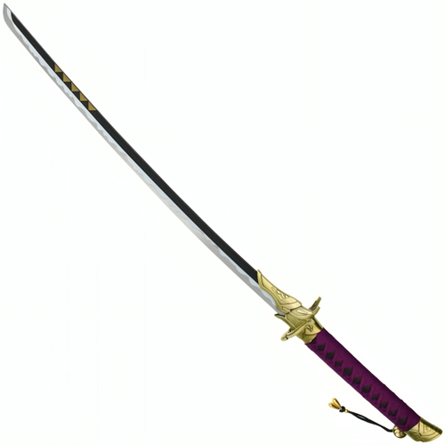 37.5-Inch Sword w/ Purple Handle and Sheath