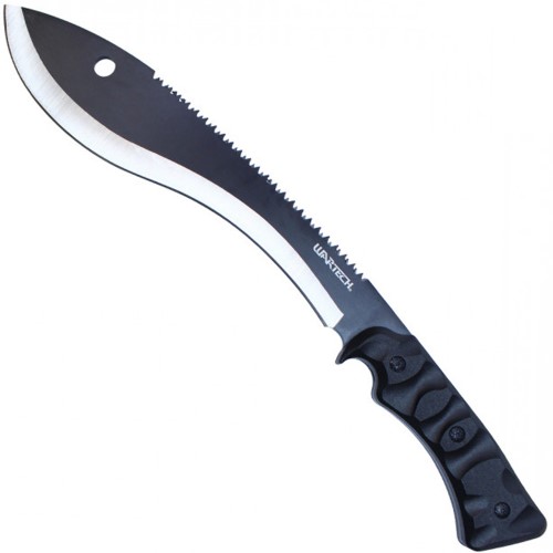Conquer the wild with the Neptune Tactical Machete. Designed in bold black with a bolo style, this tool comes with a sheath for easy carry, making it essential for outdoor enthusiasts and survivalists.