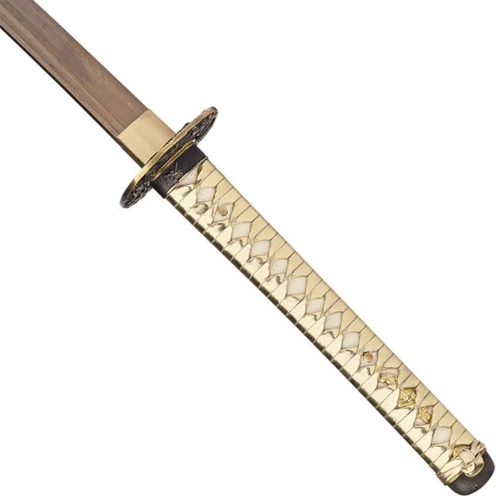 41-Inch Gold Damascus Sword w/ Wooden Silk Wrapped Gift Box