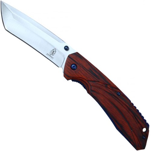 Experience durability and style with the Neptune Buckshot Steel Spring Assisted Pocket Knife. Crafted with wood accents, it's the perfect blend of functionality and elegance for everyday use.