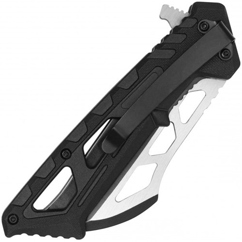 Discover versatility with the Neptune 8 Inch Pocket Knife, featuring a striking two-tone black finish. A sleek and reliable companion for your everyday cutting needs.