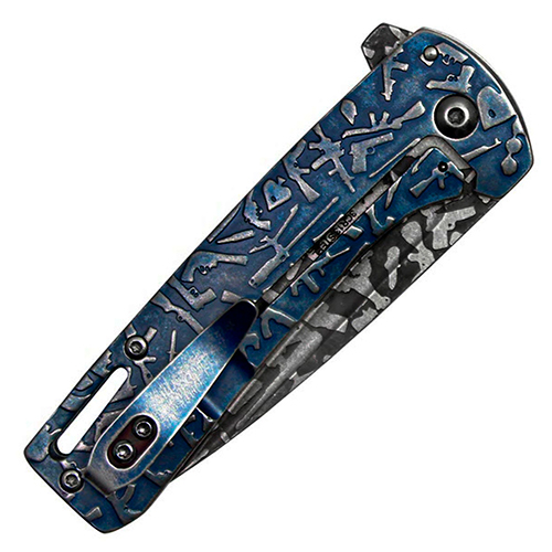 Neptune Gun Patterns Pocket 7 Inch Folding Knife 