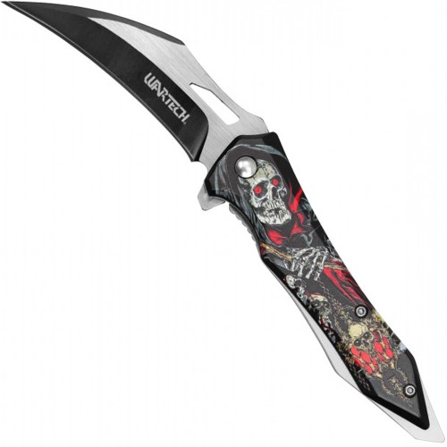 Unleash style with the Neptune Reaper Pocket Folding Knife, featuring a striking red design. Elevate your collection with this bold and versatile everyday carry essential.