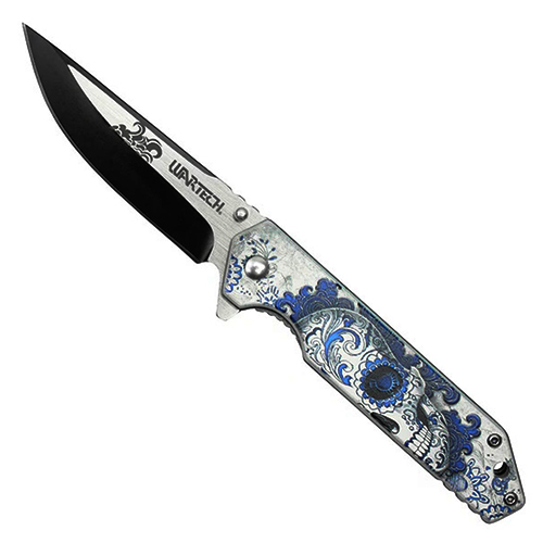 Neptune Skull 8-Inch Pocket Folding Knife