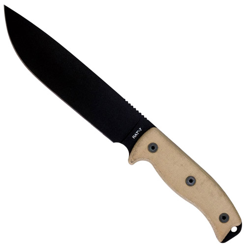 OKC RAT - 7 Plain Edge Fixed Blade Knife