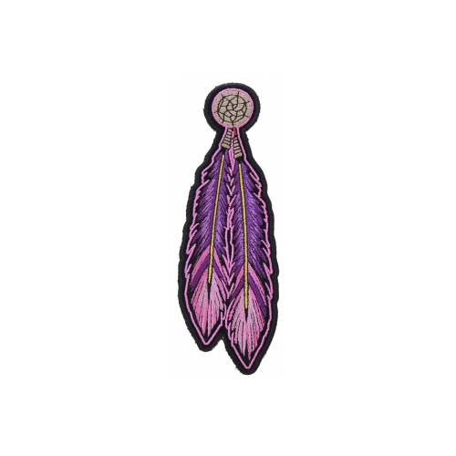 Cheap Place Pink Purple Feathers Patch