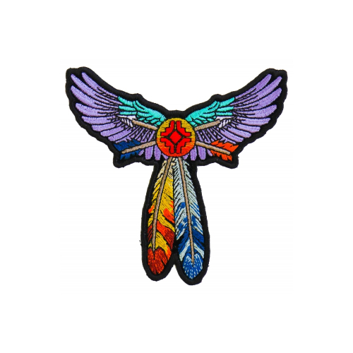 Cheap Place Feathers and Arrows Embroidered Patch