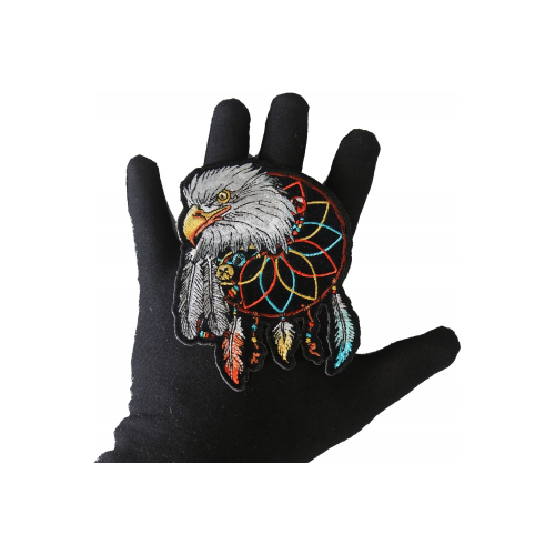 Cheap Place Eagle Feathers Dreamcatcher Native Shaman Patch