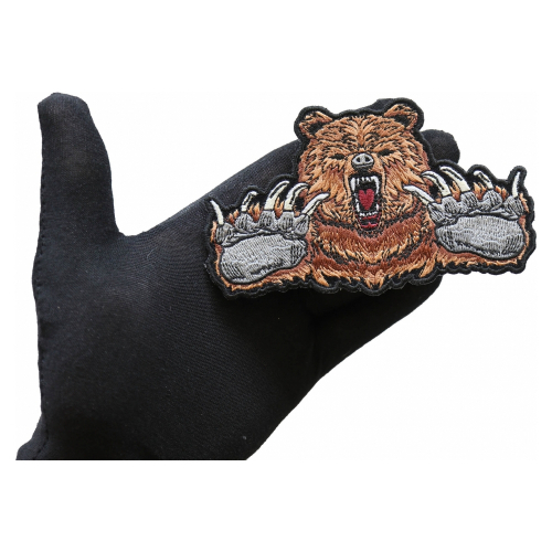 Cheap Place Brown Bear Claws Iron Patch