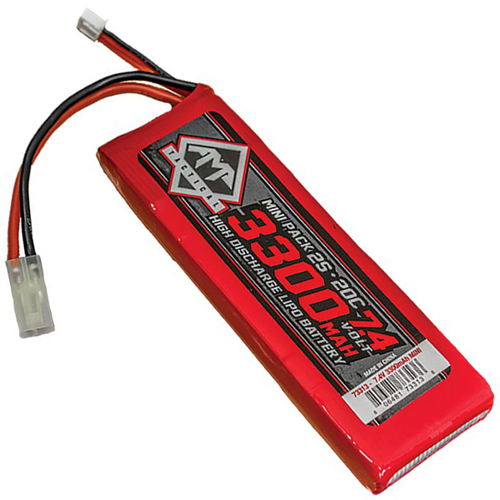 3300mAh 7.4V LiPO 20C Mini Battery