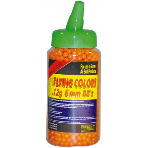 Flying Colors .12g Orange Airsoft BBs - 2000ct