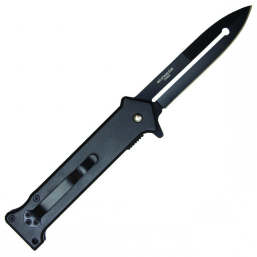 Embrace the Neptune Clown Prince Folding Knife in bold black. With its sleek design and reliable performance, it's perfect for various tasks and adventures.