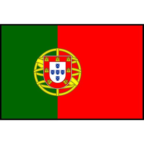 Portugal Flag Printed Patch