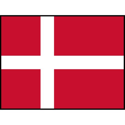 Denmark Flag Printed Patch