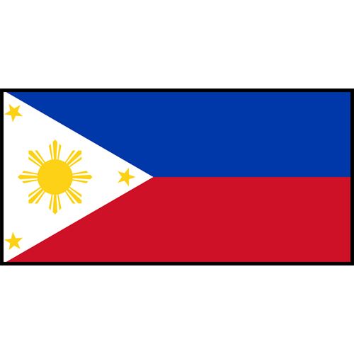 Philippines Flag Printed Patch