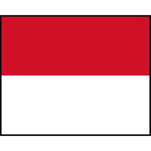 Monaco Flag Printed Patch