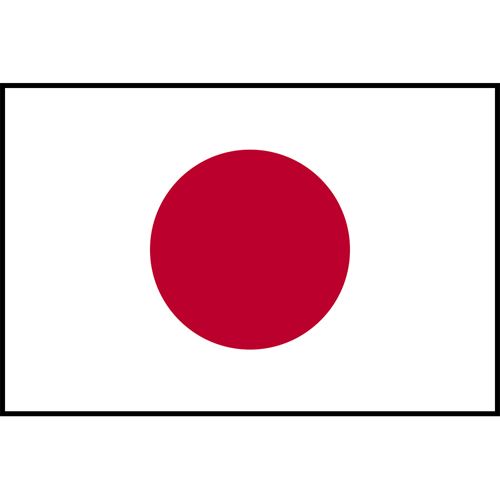 Japan Flag Printed Patch