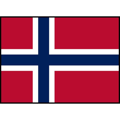 Norway Flag Printed Patch